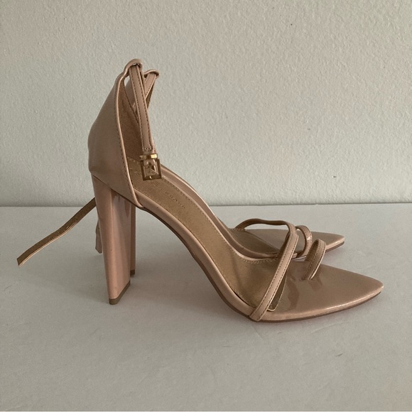 ASOS pointy heels strap soft pink toe Strap 8 - Picture 2 of 6